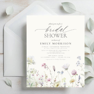 Papier Invitation élégante et sauvage de mariage pour une