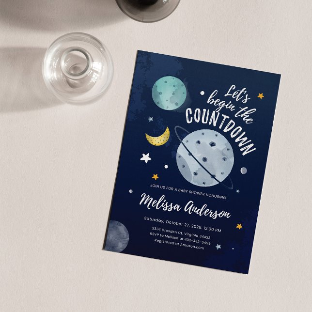Papier Invitation externe du Baby shower budgétaire (Créateur téléchargé)