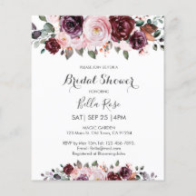 Invitation Fête des mariées d'automne de l'aquarel