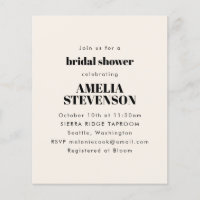 Invitation mini-nuptiale basse budget