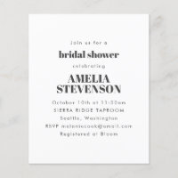 Invitation minimaliste minimaliste à la nuptiale b