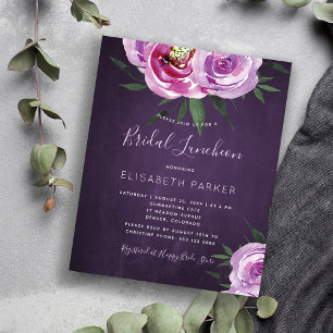 Papier Invitation moderne de fête prénuptiale aux fleurs