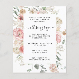 Papier Invitation nuptiale florale   Annabeth