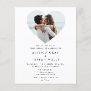 Papier Invitation photo mariage