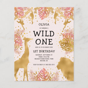 Papier Invitation pour le 1er anniversaire de Budget Girl