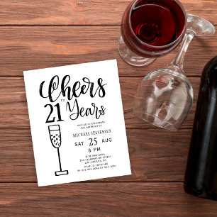 Papier Invitation pour les 21 ans de Budget