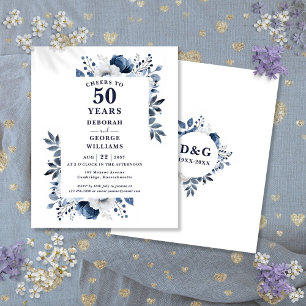 Papier Invitation pour les 50 ans de l'anniversaire de la