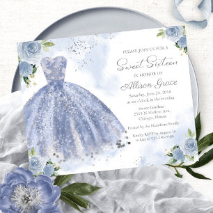 Papier Invitation pour un Sweet Sixteen budgétaire robe a