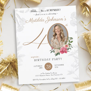 Papier Invitation surprise 40e anniversaire
