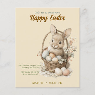 Papier invitation to Easter with Peter Rabbit