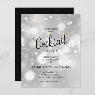 Papier Invitations budgétaires pour l'anniversaire d'affa