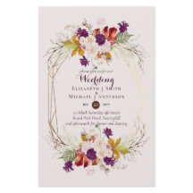 Invitations de mariage pour prune et corail BUDGET