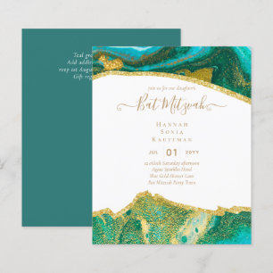 Papier Invitations du BAT MITZVAH de Parties scintillant
