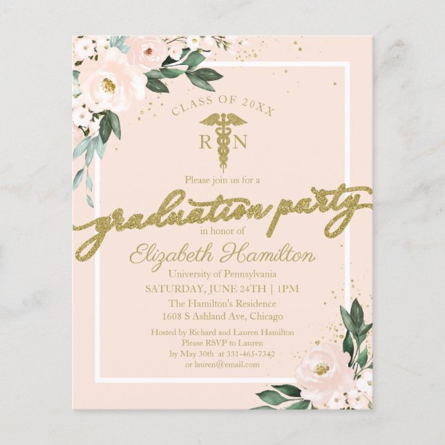 Papier Invitations du budget du Grand Parti de l'école de (Devant)