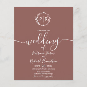 Papier Invitations Monogramme Budget Wedding