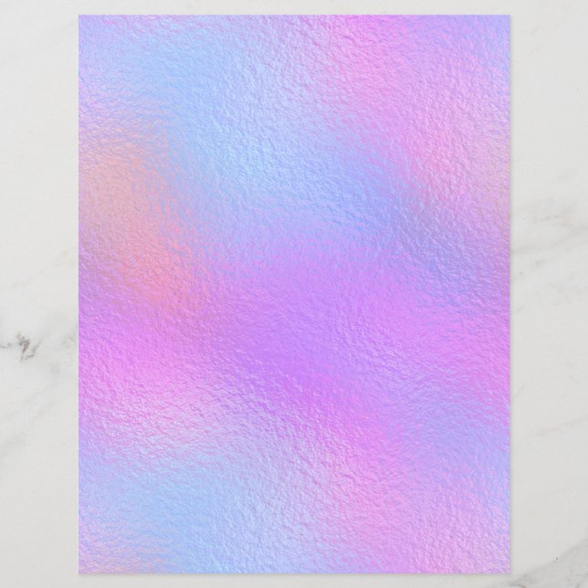 Papier Iridescent Faux Foil Scrapbook Paper No. 63 (Devant)
