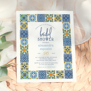 Papier Italian Tiles   Lemon Summer Budget Bridal Shower
