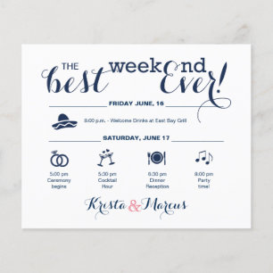 Papier Itinéraire du week-end des Mariages de la Marine e