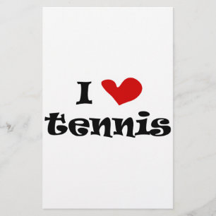Papier J'adore les cadeaux de tennis et les t-shirts avec