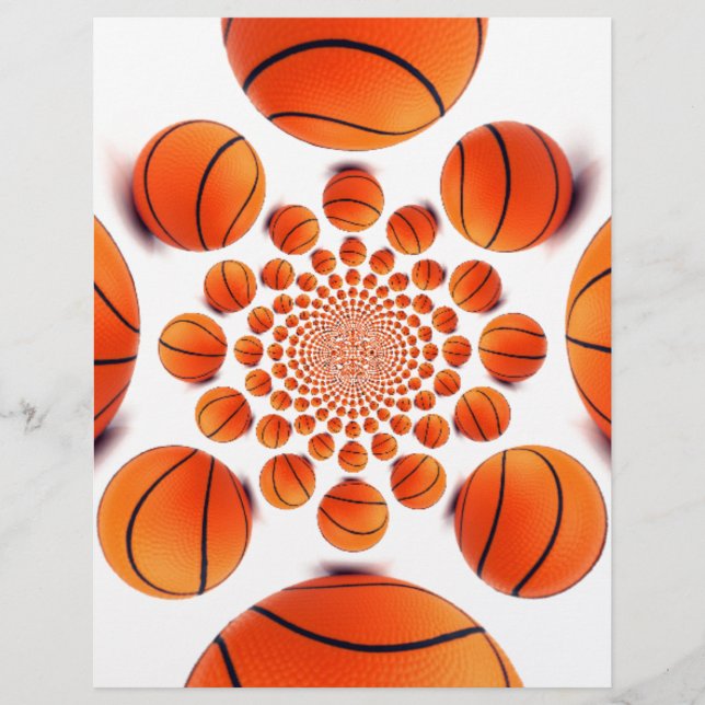 Papier J'aime le basket-ball (Devant)