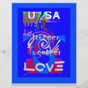 Papier J'aime USA : Ensemble, plus fort