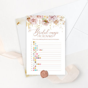 Papier Jardin floral nuptiale émoticônes jeu
