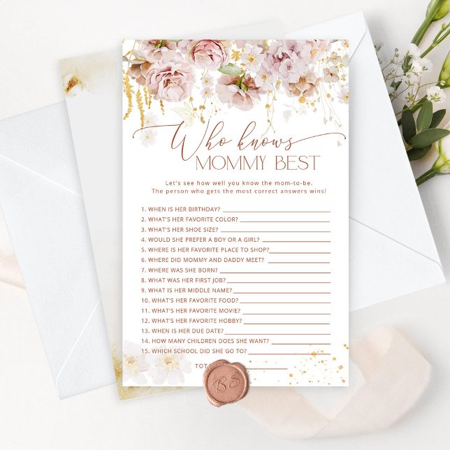 Papier Jardin floral qui connaît maman meilleur jeu (Créateur téléchargé)