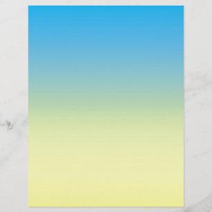 Papier Jaune et bleu deux tons