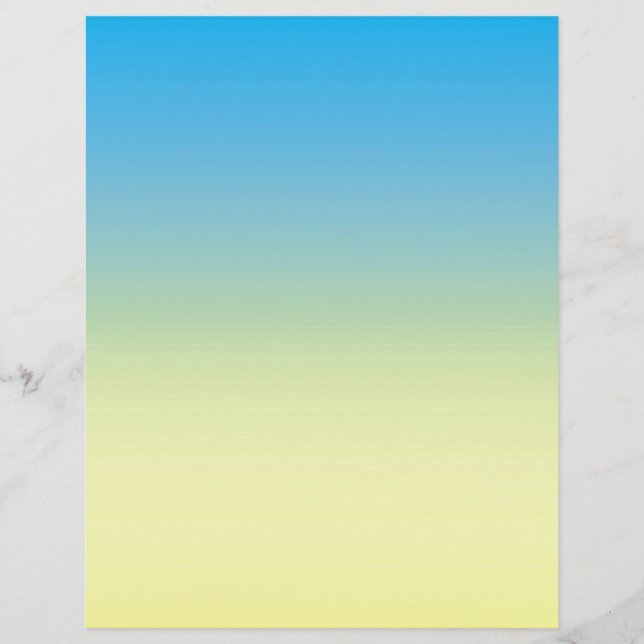 Papier Jaune et bleu deux tons (Devant)