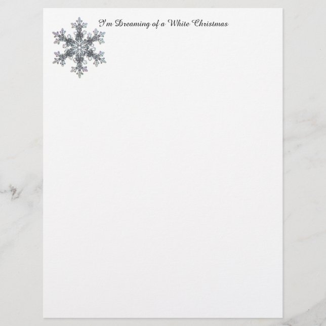 Papier Je rêve d'un Noël blanc - Flacon de neige (Devant)