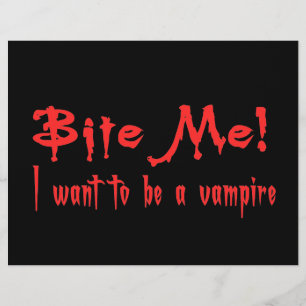 Papier Je Veux Être Un Vampire