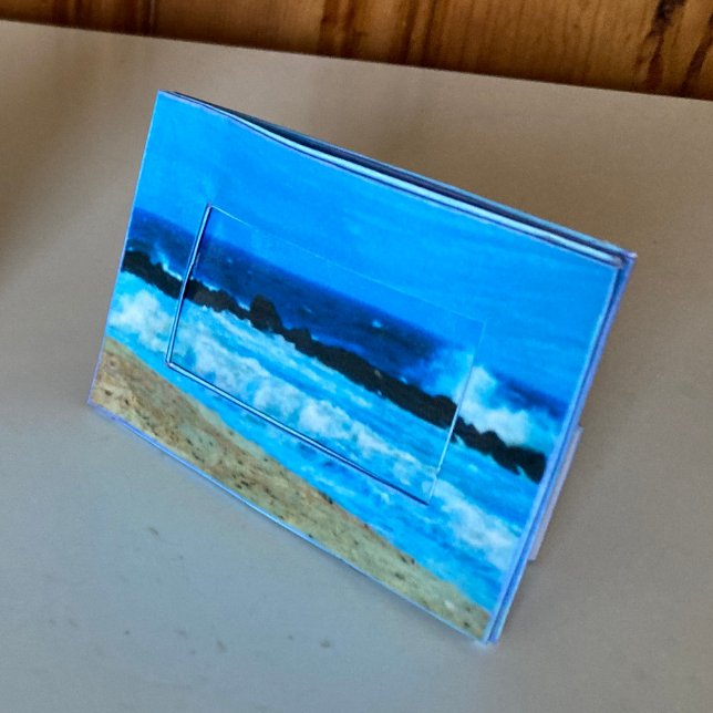 Papier Jersey Shore 3x4 Motif d'ornement 2x3 Photo (Jersey Shore wide table frame for 2x3" photo made with photography & paper sheet pattern, Zazzle)
