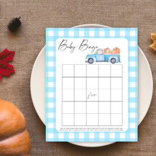 Papier Jeu bébé Bingo - Camion bleu citrouille