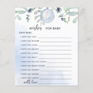 Papier Jeu Blue Winter Party   voeux pour le jeu pour béb