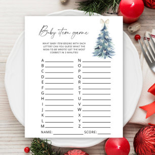 Papier Jeu d'article bébé arbre d'hiver. Jeu de Baby Show