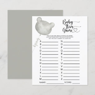 Papier Jeu d'article pour bébé. Jeu baby shower