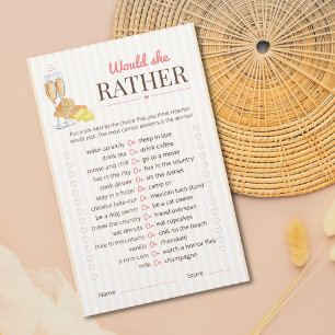 Papier Jeu de Baby Shower 'Beurrer Ensemble'