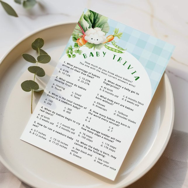 Papier Jeu de baby shower bleu pour bébé trivia cultivé l (Créateur téléchargé)
