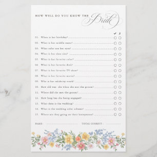 Papier Jeu de Baby Shower chic et orné de pastel doux