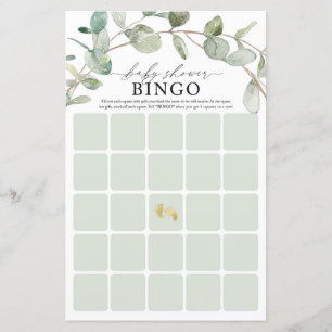 Papier Jeu de Baby shower de Bingo