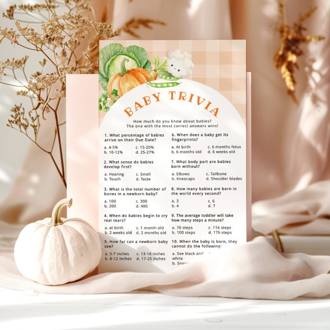 Papier Jeu de baby shower de  d'automne cultivé localemen (Créateur téléchargé)