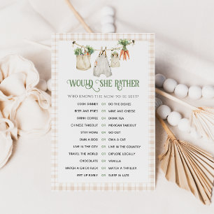 Papier Jeu de Baby shower de maman de la ferme cultivée l
