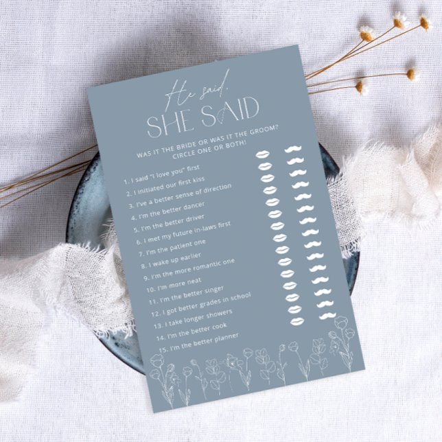 Papier Jeu de Baby Shower de mariage à l'écriture florale (Créateur téléchargé)