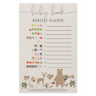 Jeu de Baby shower de prédictions Emoji double fac