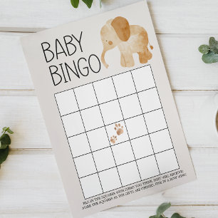 Papier Jeu de baby shower double face Animaux de Safari Z