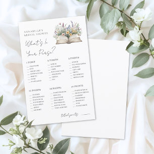 Papier Jeu de Baby Shower : Le Livre de Monnaie
