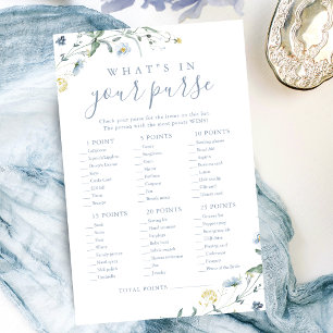 Papier Jeu de baby shower mariage floral sauvage qu'est-c