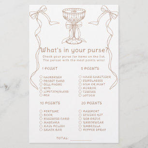 Papier Jeu de baby shower pour mariage autour du café Qu'