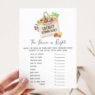 Papier Jeu de Baby Shower Prix Juste de Producteurs Locau