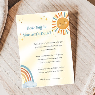 Papier Jeu de Baby Shower Retro Sunshine Quelle Taille